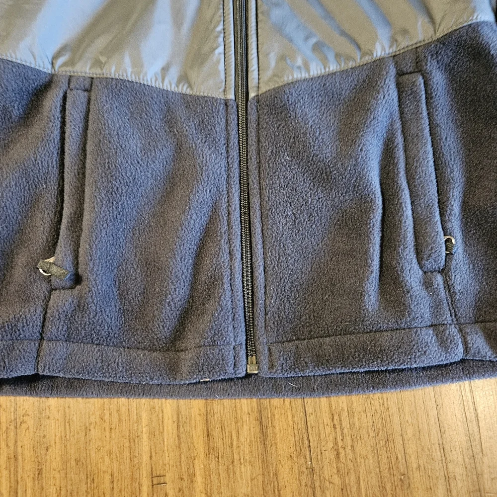 Columbia Sz M 10 12 Boys Gray Full Zip Stand Collar Zip Pocket Insulated Jacket